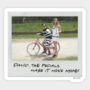 Schitt's Creek Instant Photo: Alexis David - David, the Pedals Make it Move More Sticker